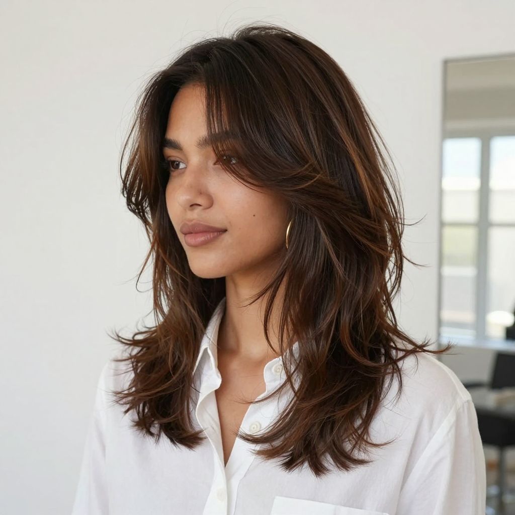 Layered Shag with Gloss and Movement