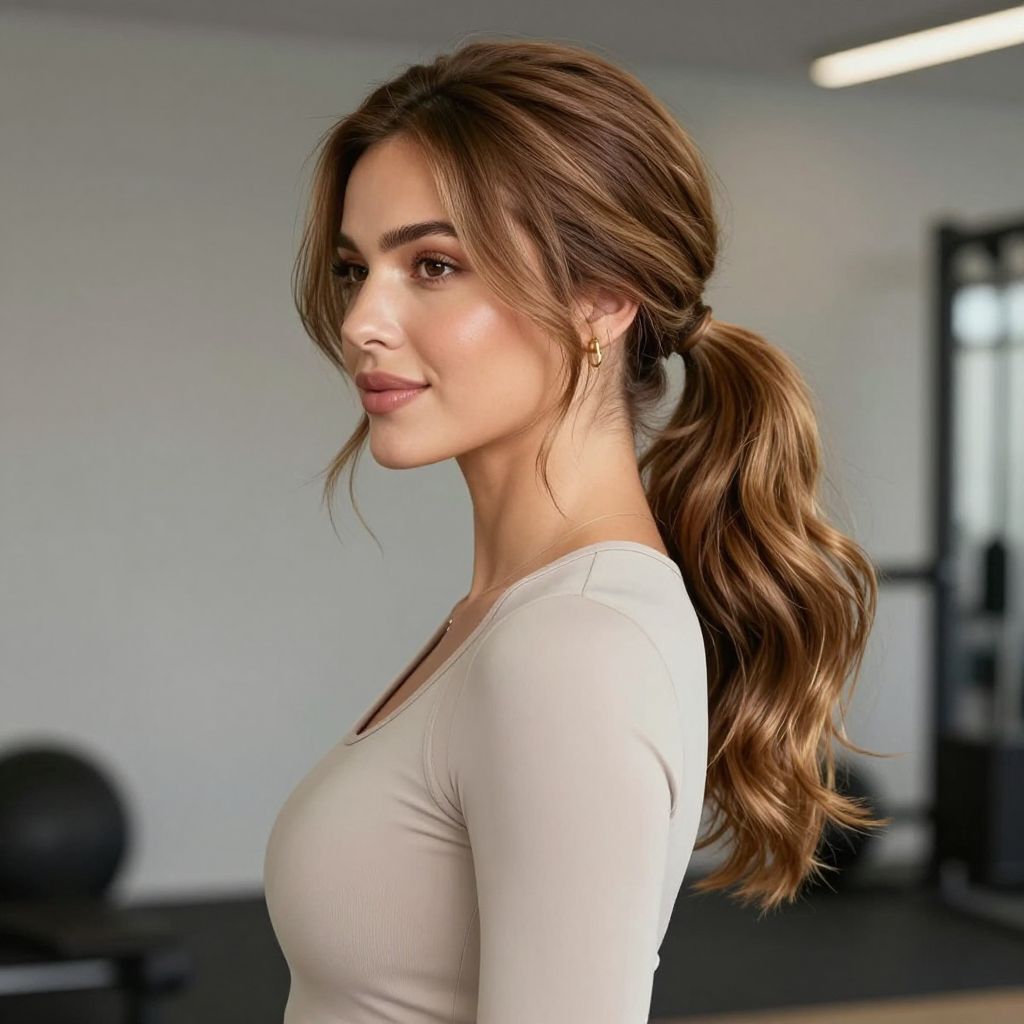 Textured Low Ponytail