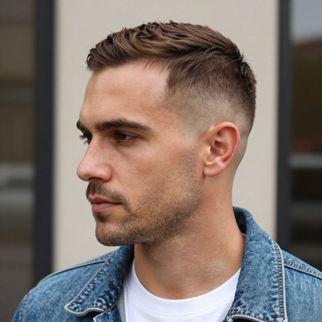 The Low Fade with Stubble