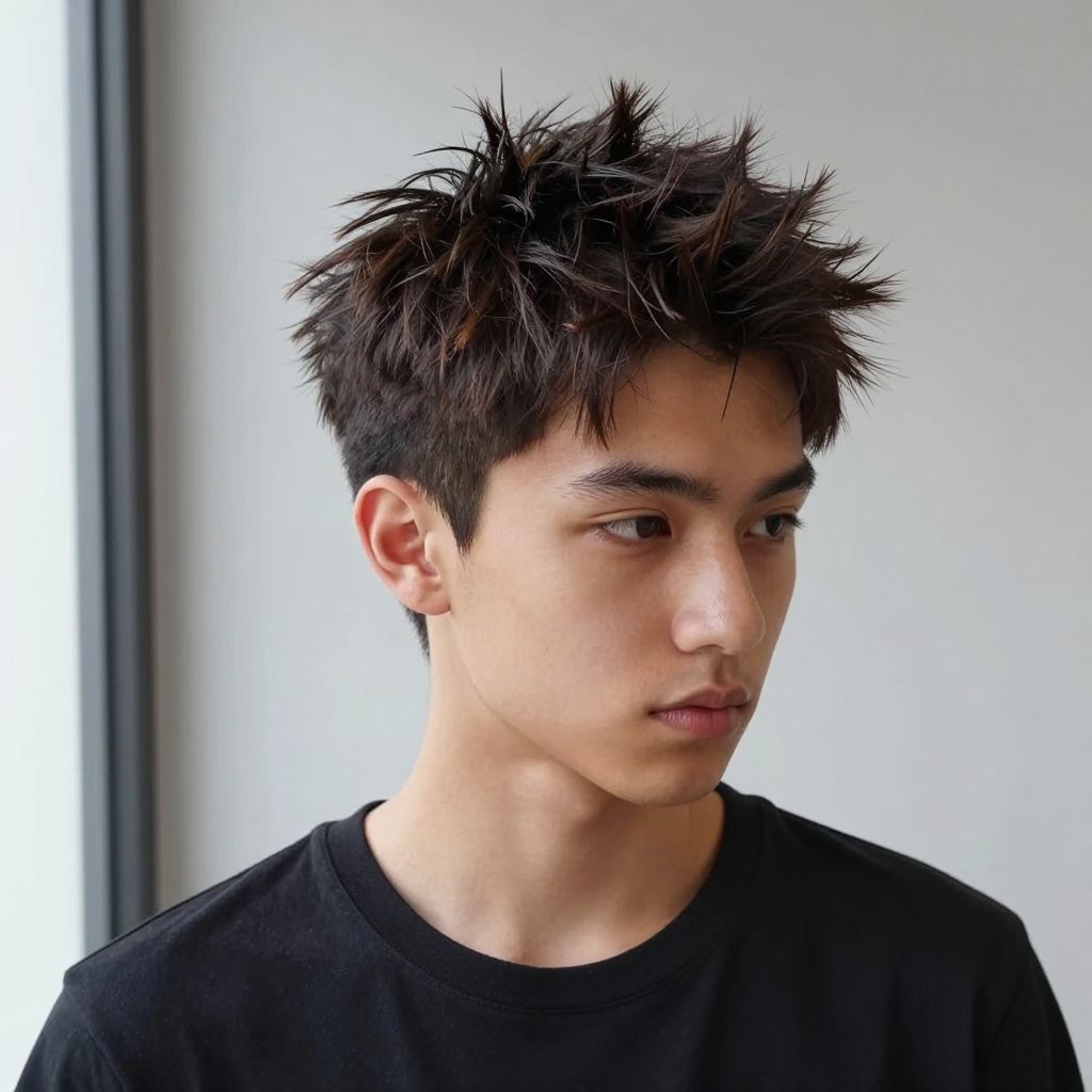 The Spiky Short Hair
