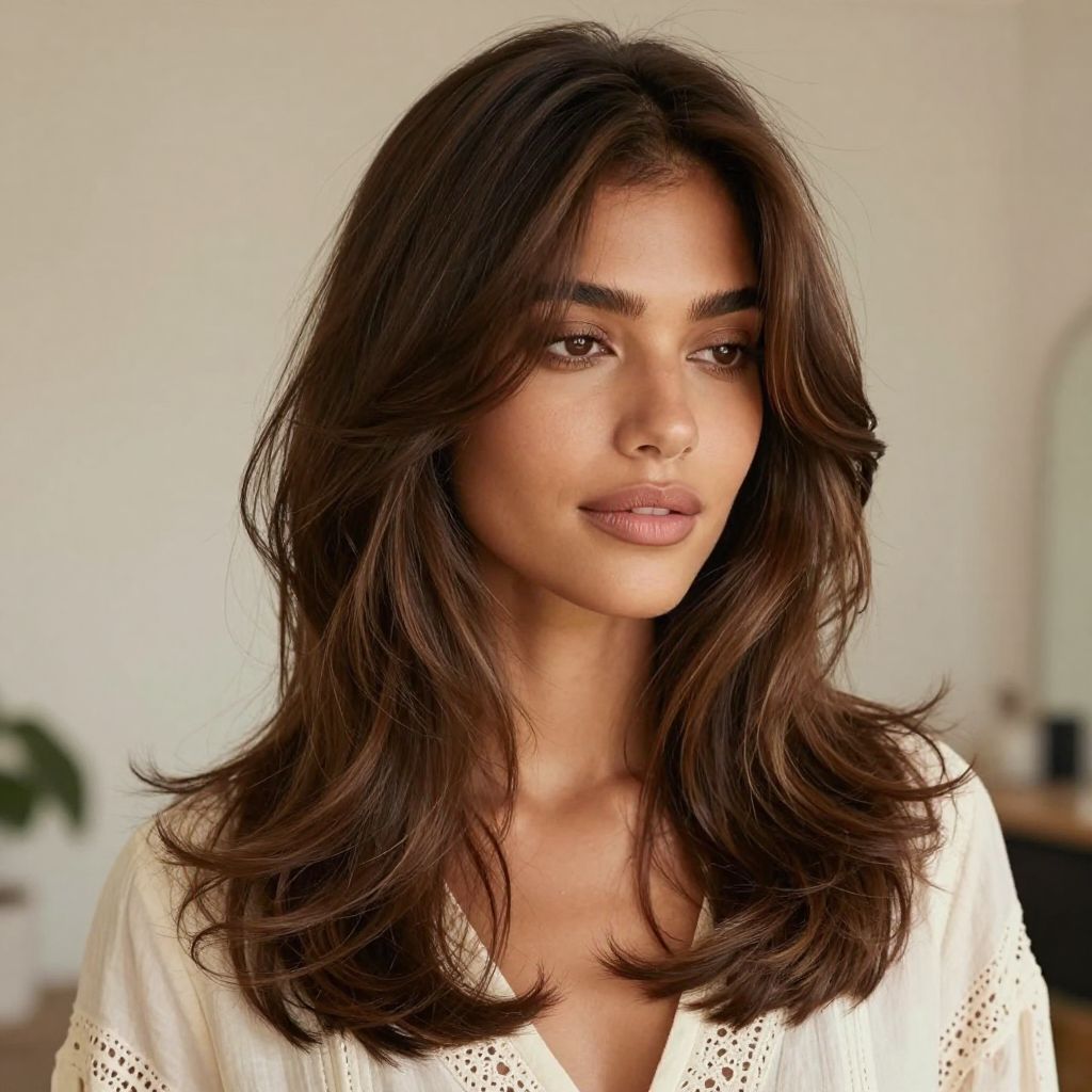 Side-Swept Bangs with Soft Waves