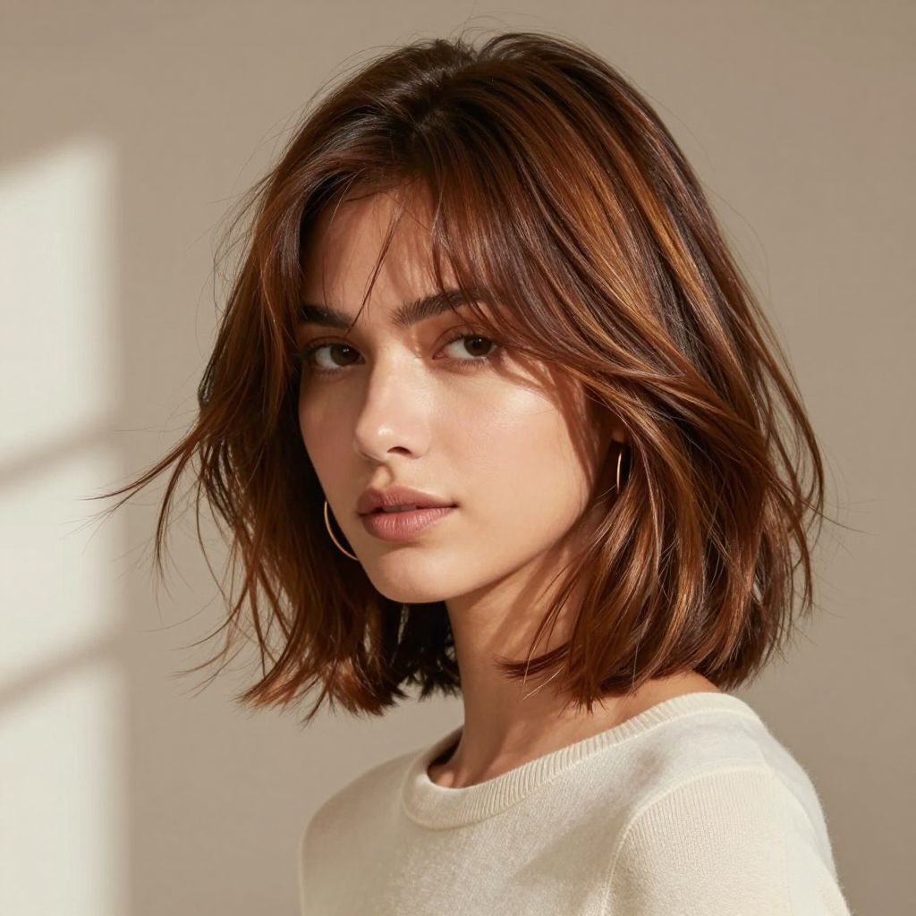 Textured Bob with Wispy Layers
