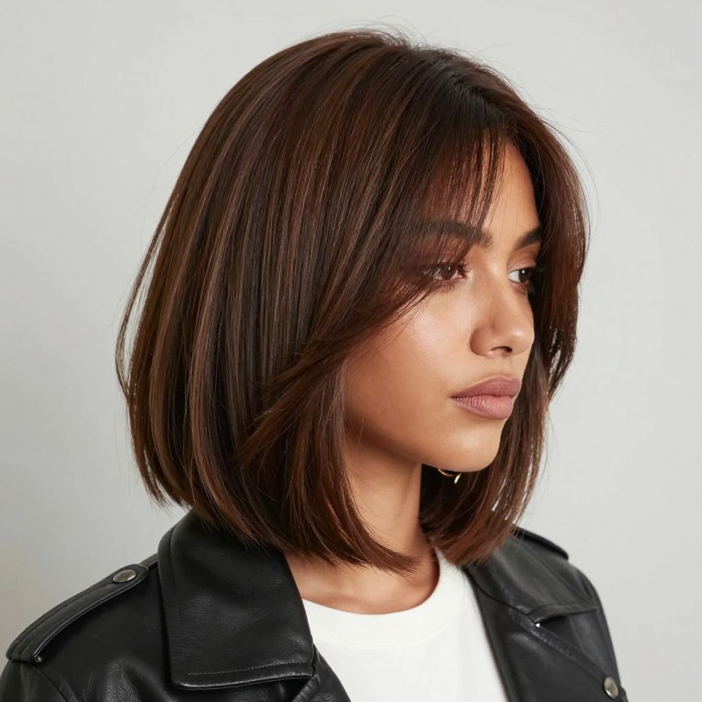 Asymmetrical Bob with Side Fringe