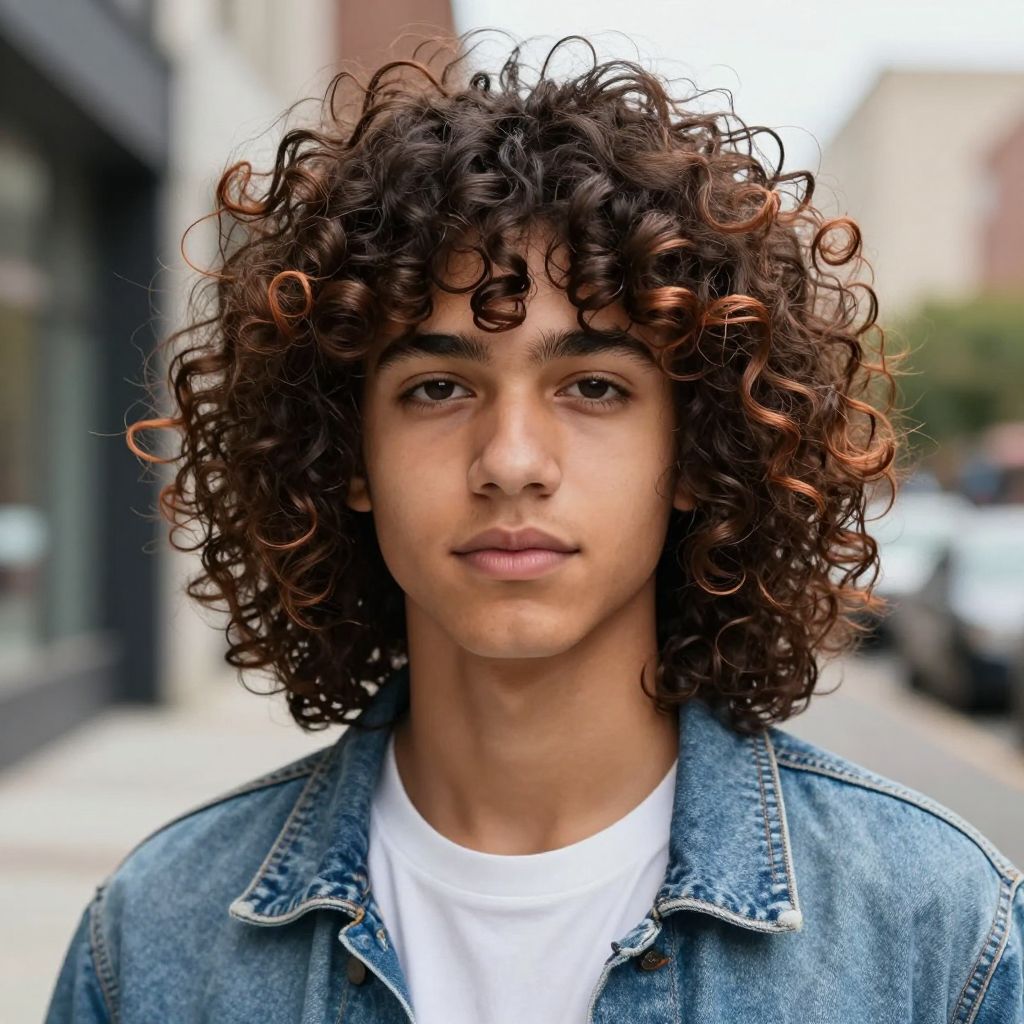 Layered Shaggy Curls