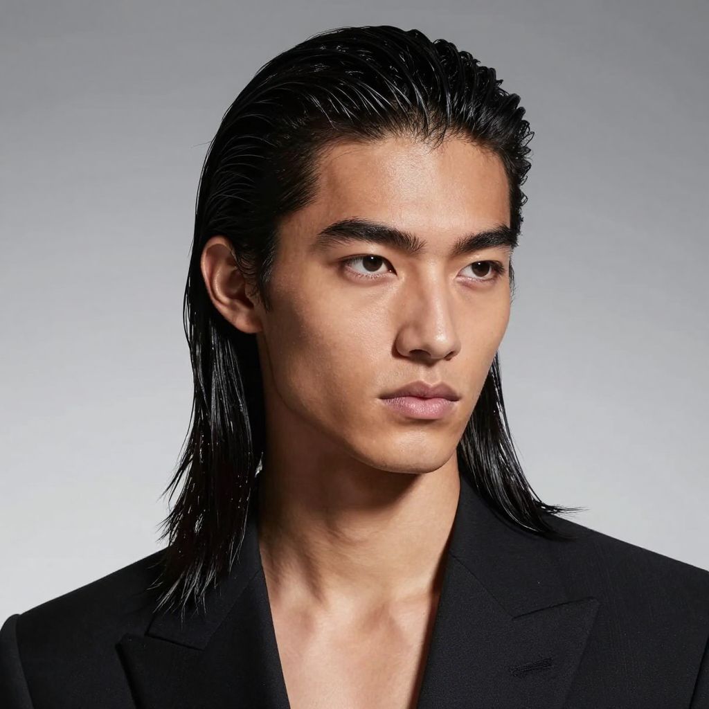 Slicked Back Wet Look