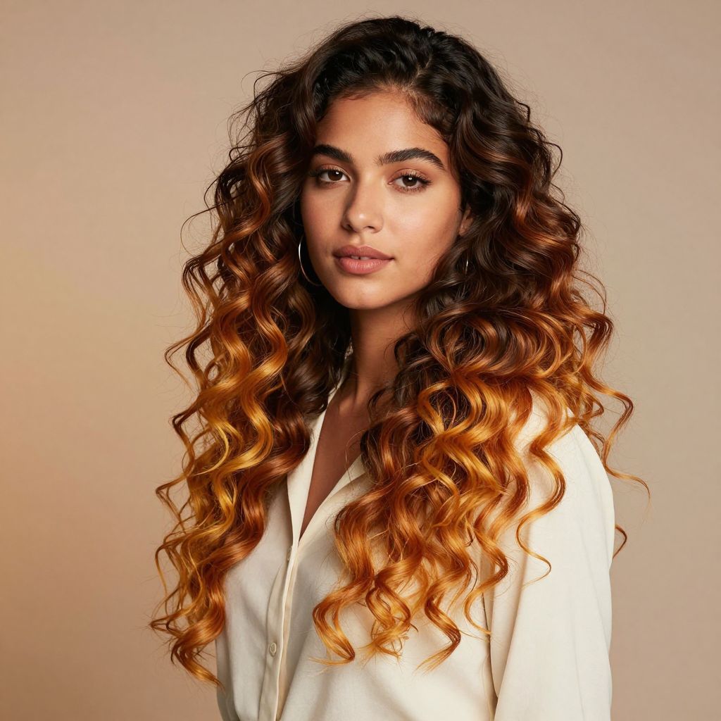 The Bold Ombre Curly Cascade