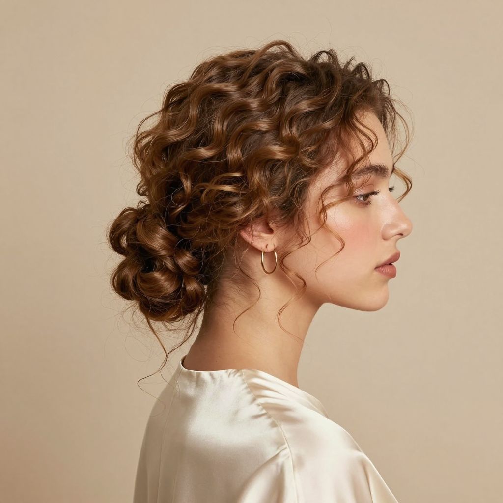 The Twisted Low Bun with Tendrils
