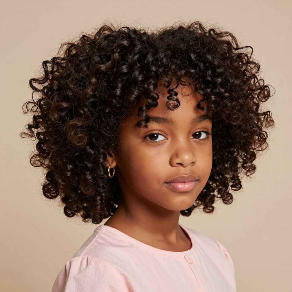 High Puff with Side Swept Bangs