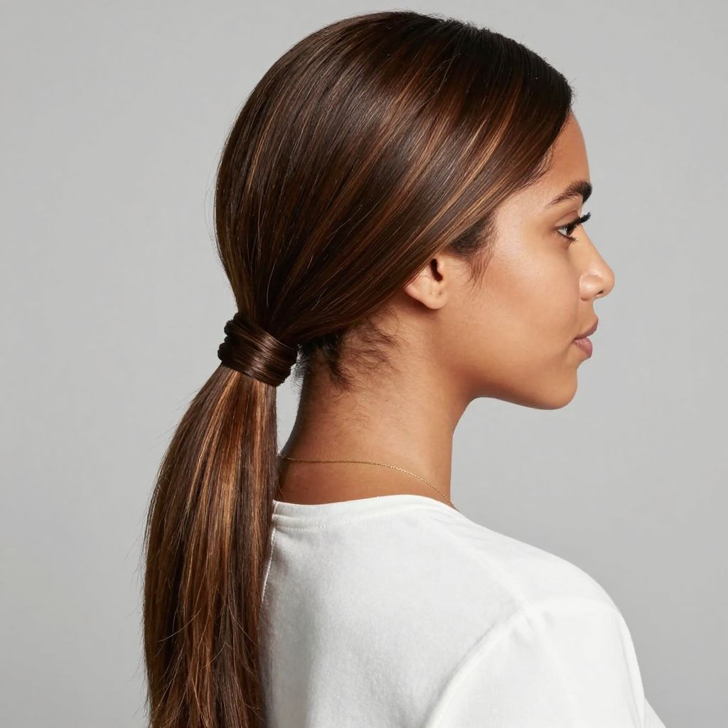 The Sleek Low Ponytail