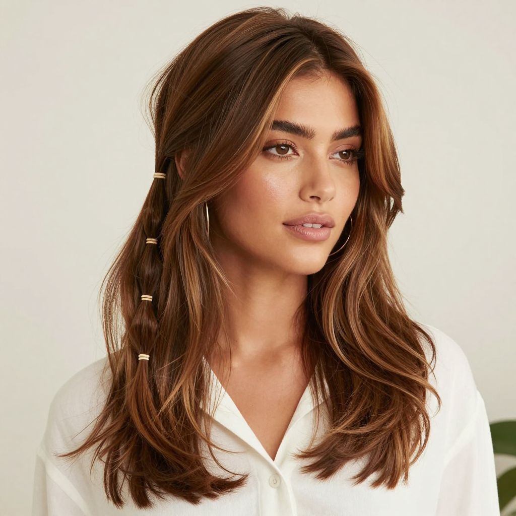 The Side Ponytail with Bands