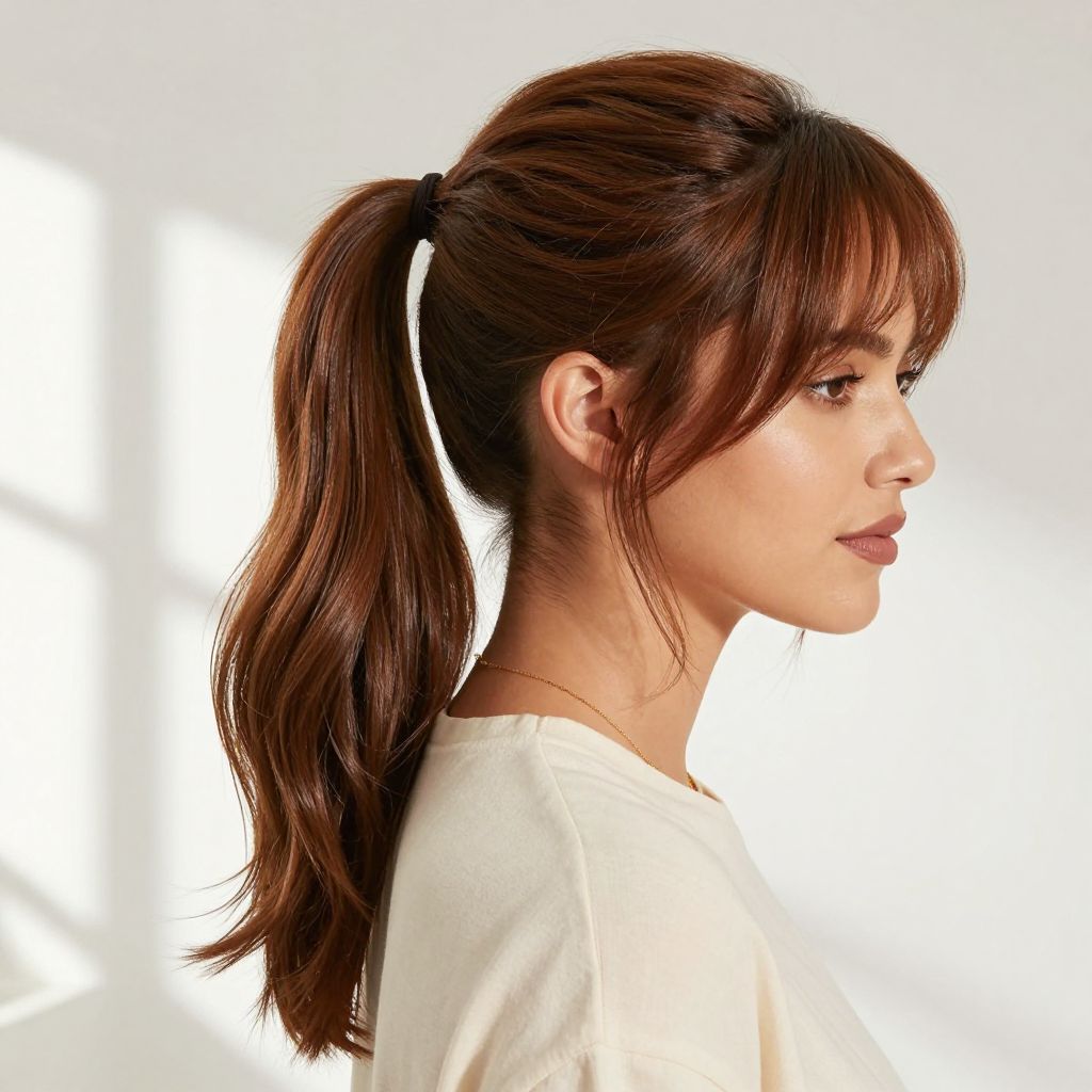 The Layered Rubber Band Ponytail