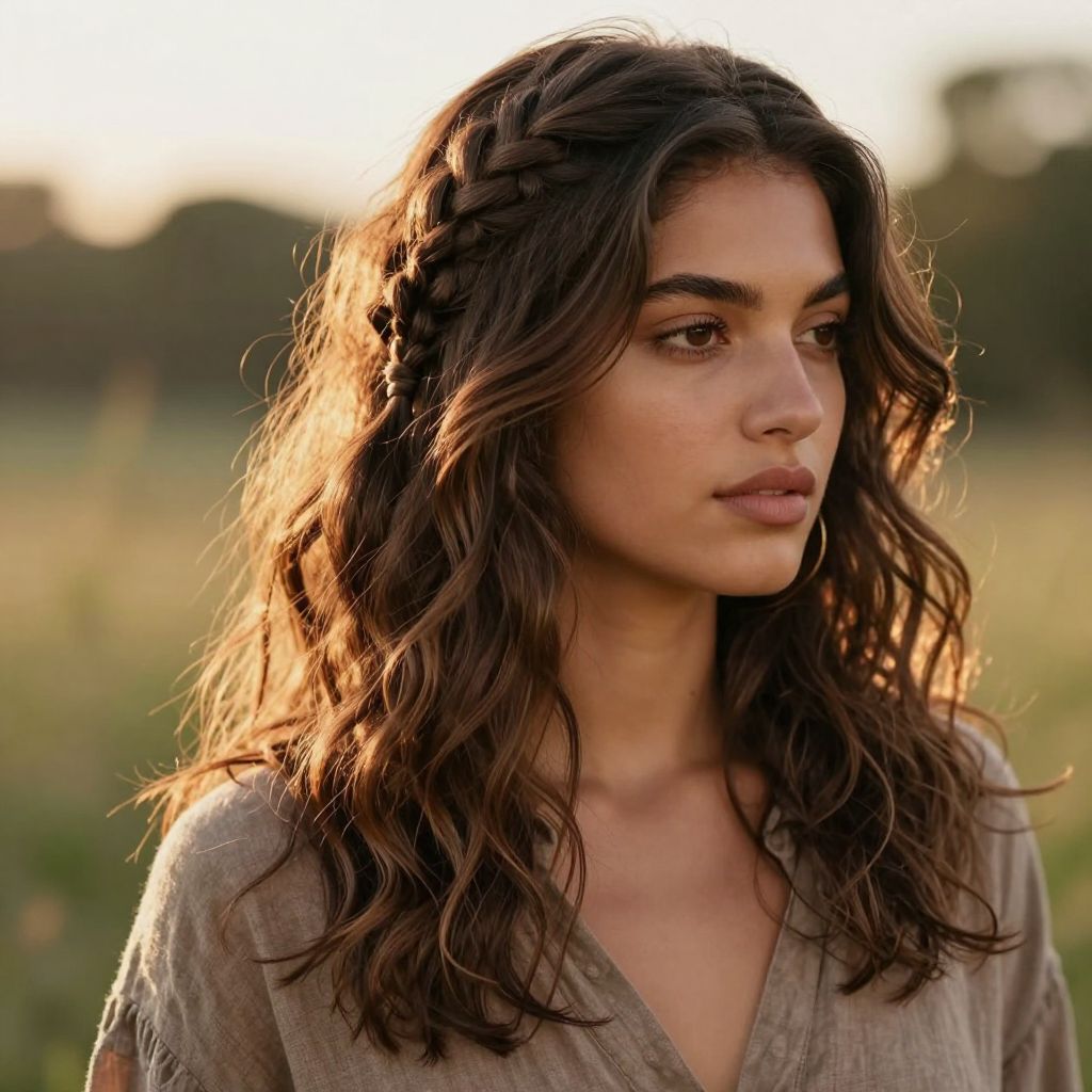 Bohemian Layered Side Braid