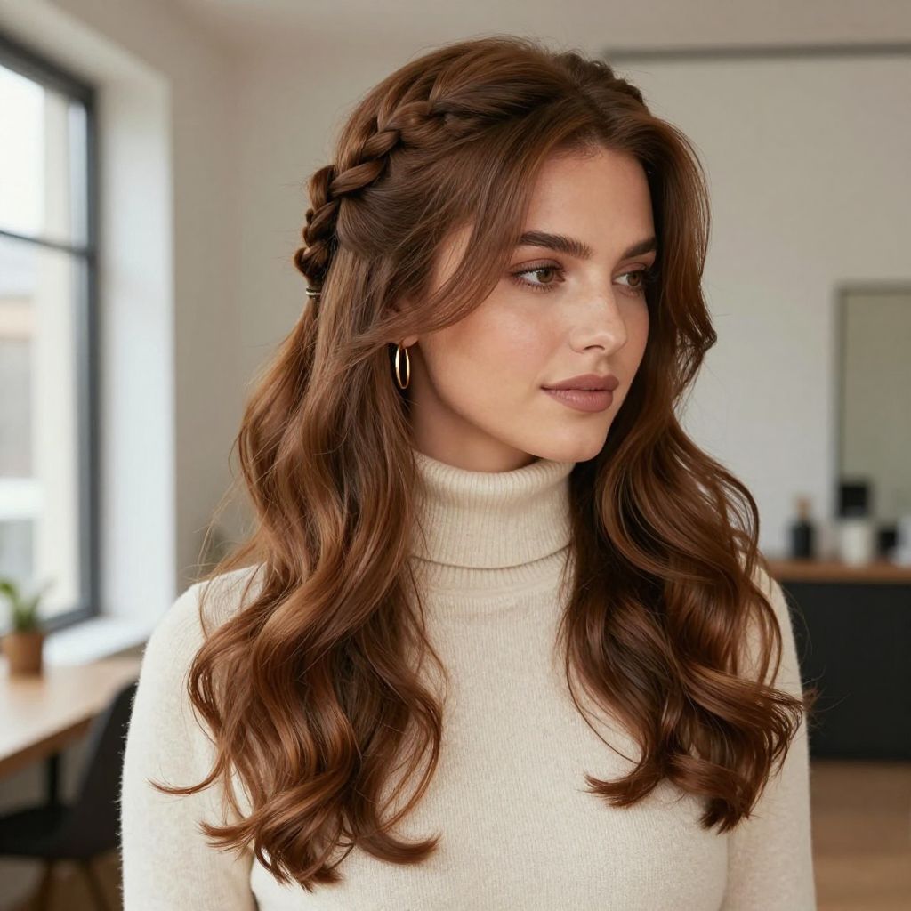 Twisted Crown with Loose Waves