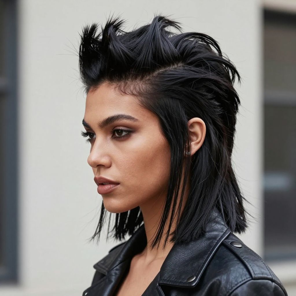 Half Up Faux Hawk
