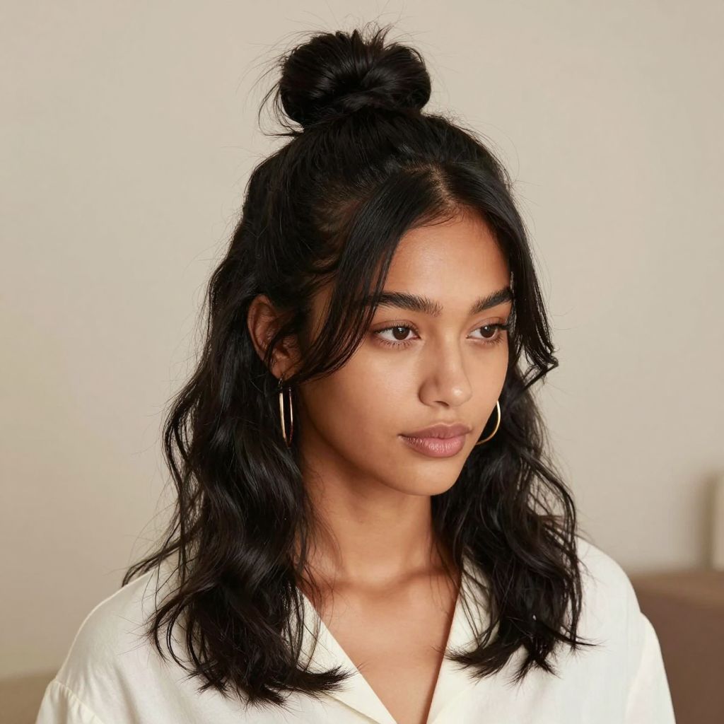 The Classic Half Bun
