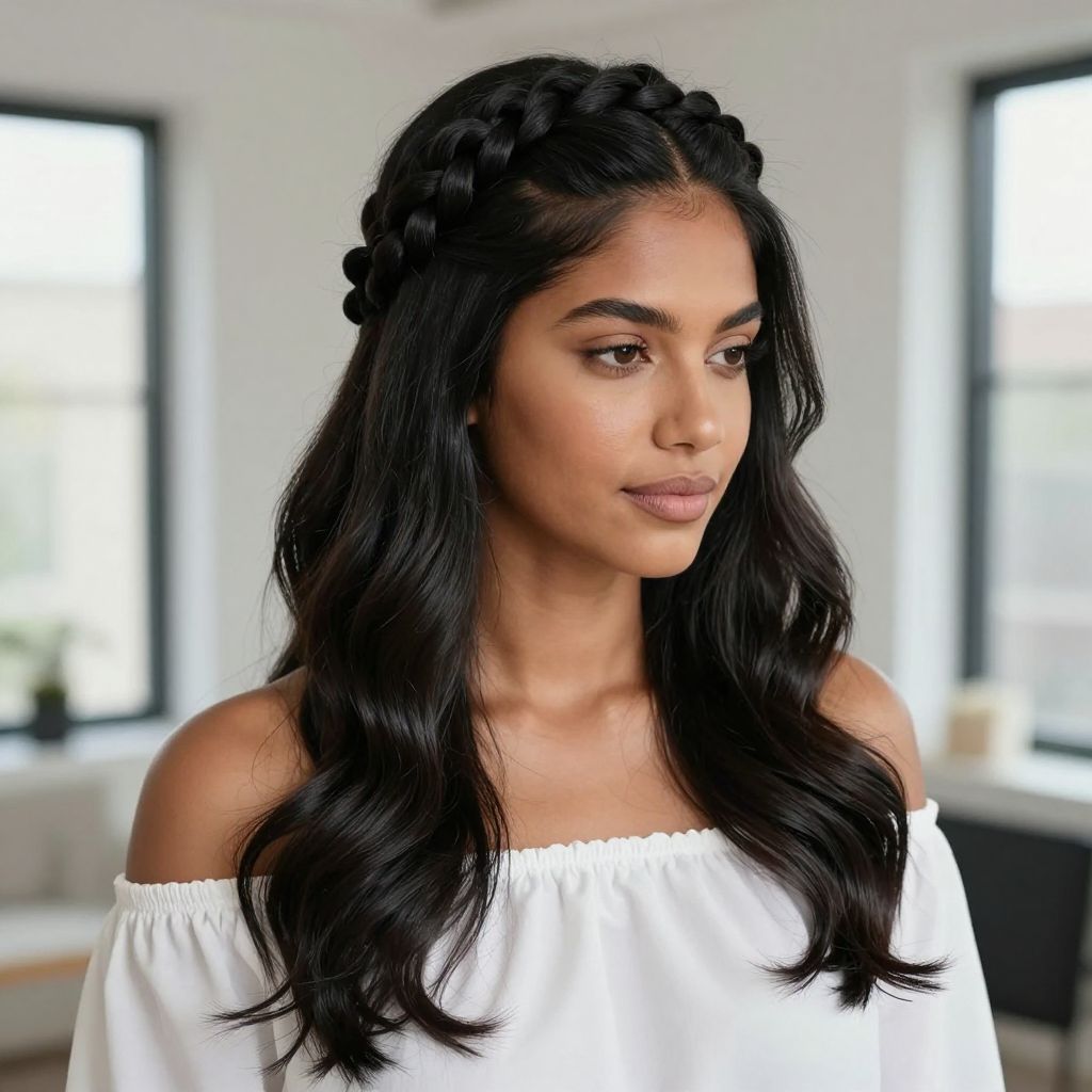 Twisted Fishtail Half Up