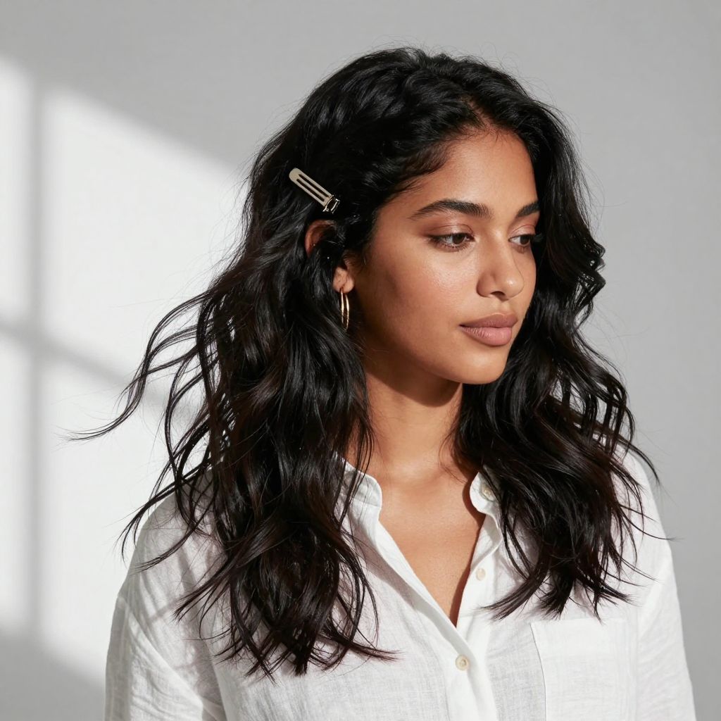 Messy Waves with a Side Clip