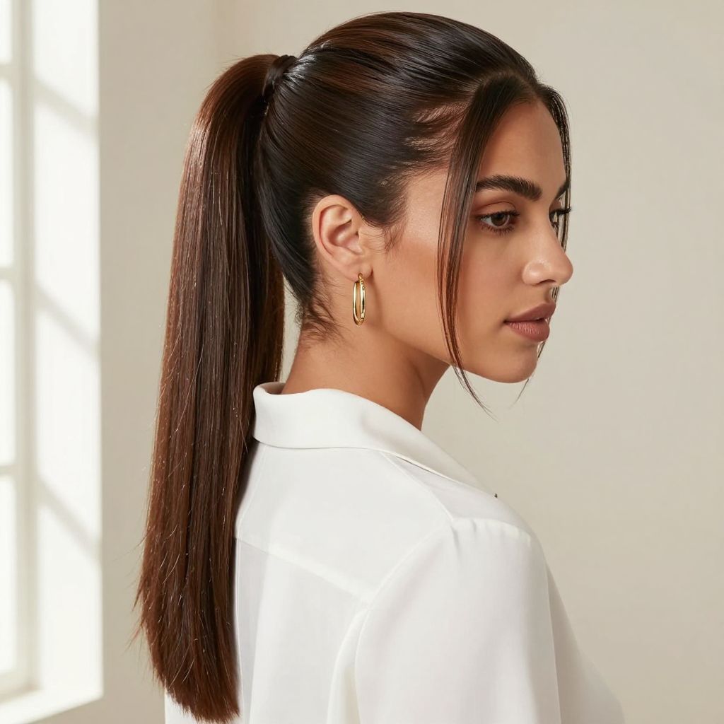 Sleek Half Ponytail