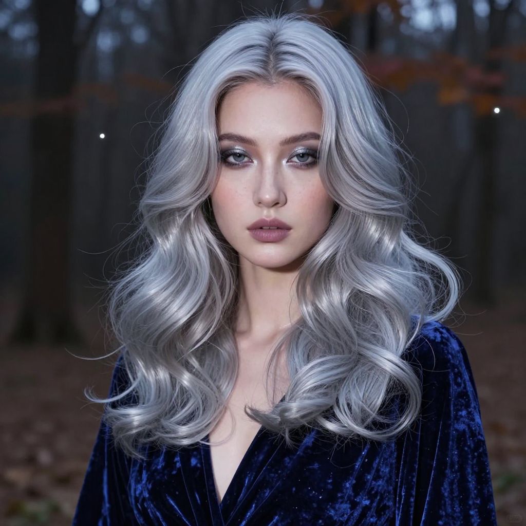 Silver Witchy Waves