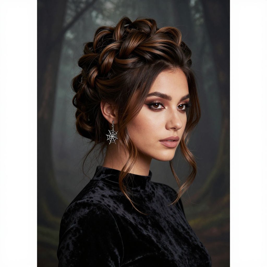 Cobweb Crown Updo