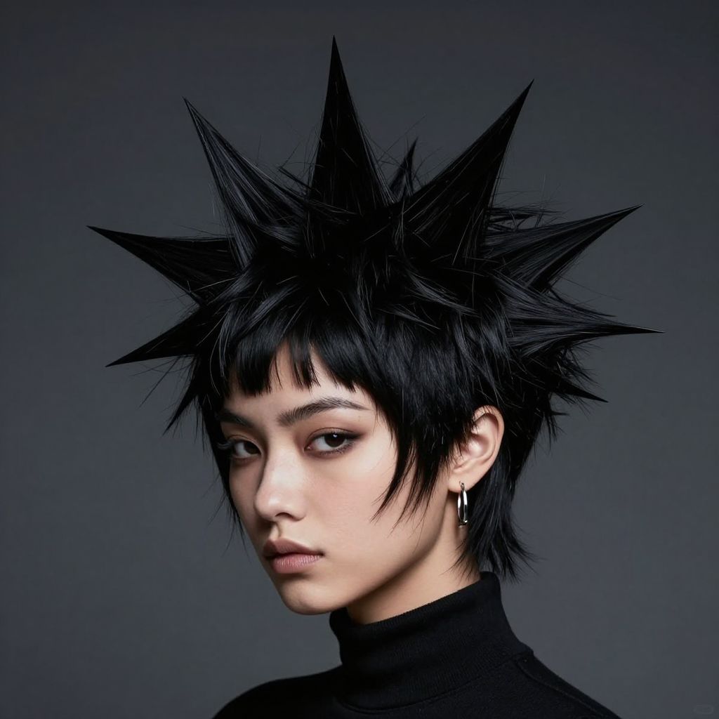 Bat Inspired Spiked Updo