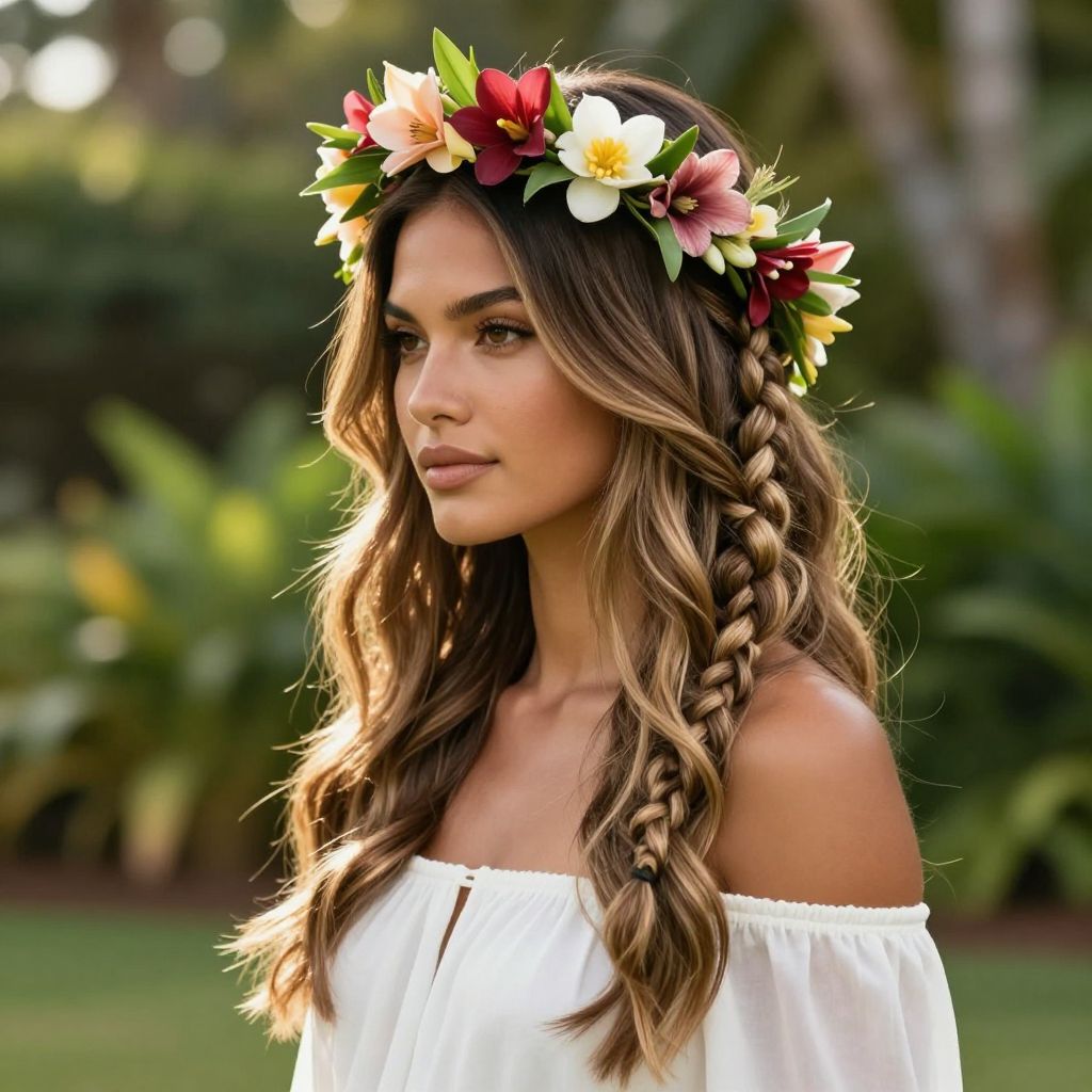 Classic Haku Lei Braid Crown