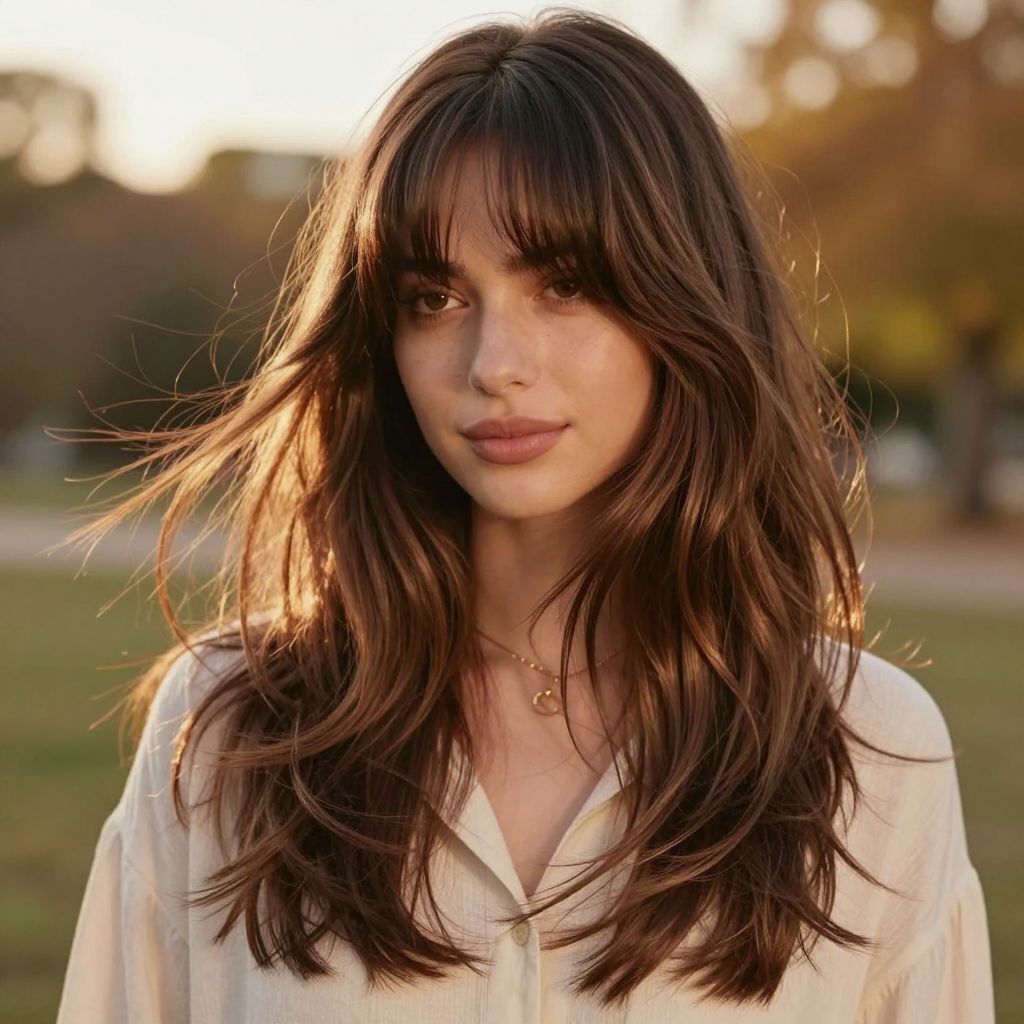 Long Feathered Layers with Fringe