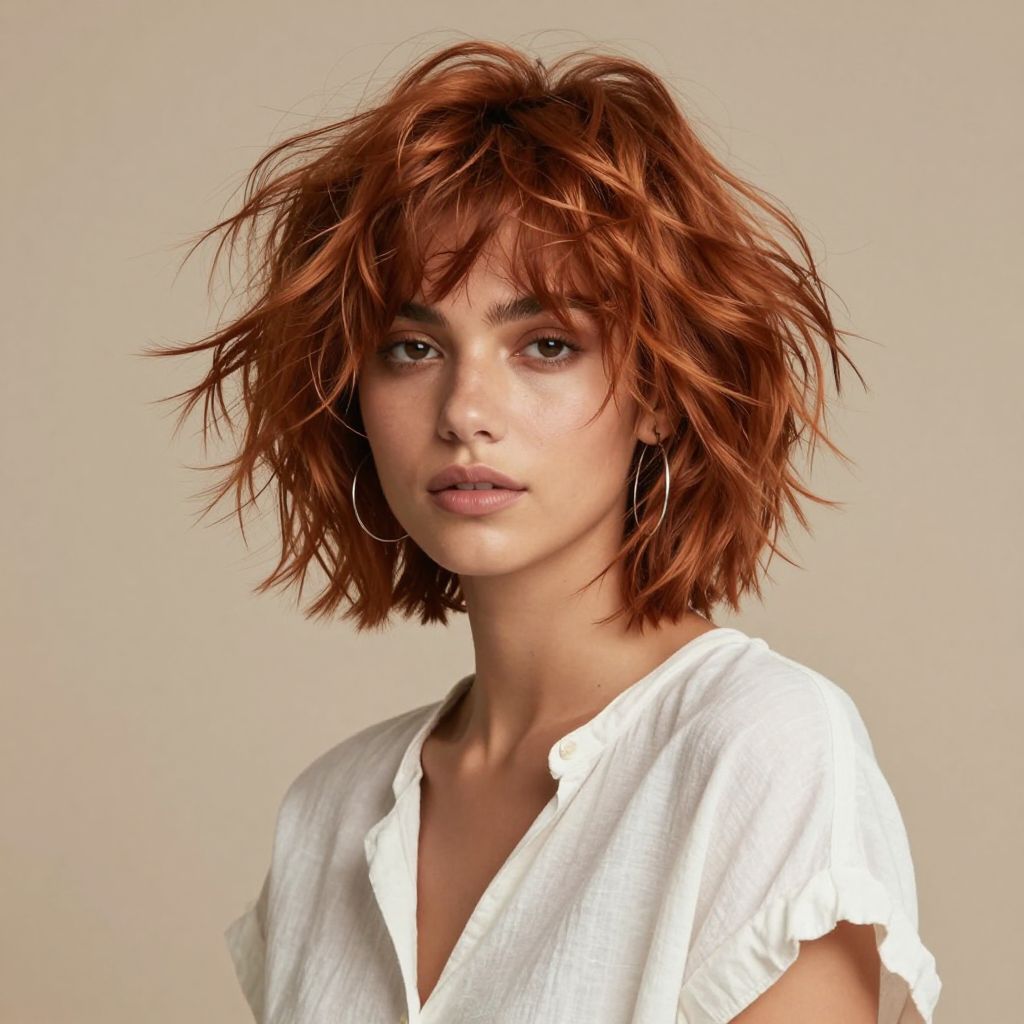 Shaggy Cut with Tousled Texture