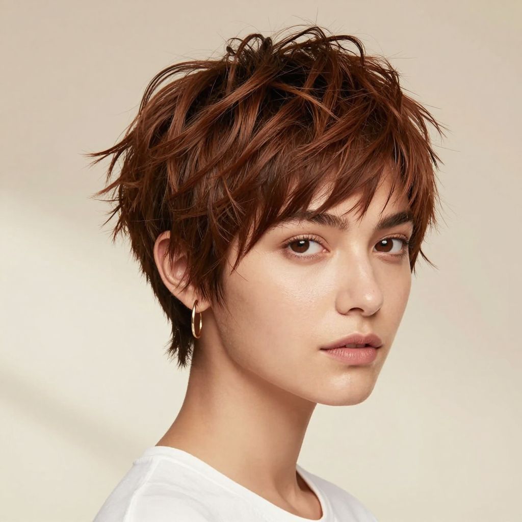 Cute Fluffy Pixie with Wispy Fringe