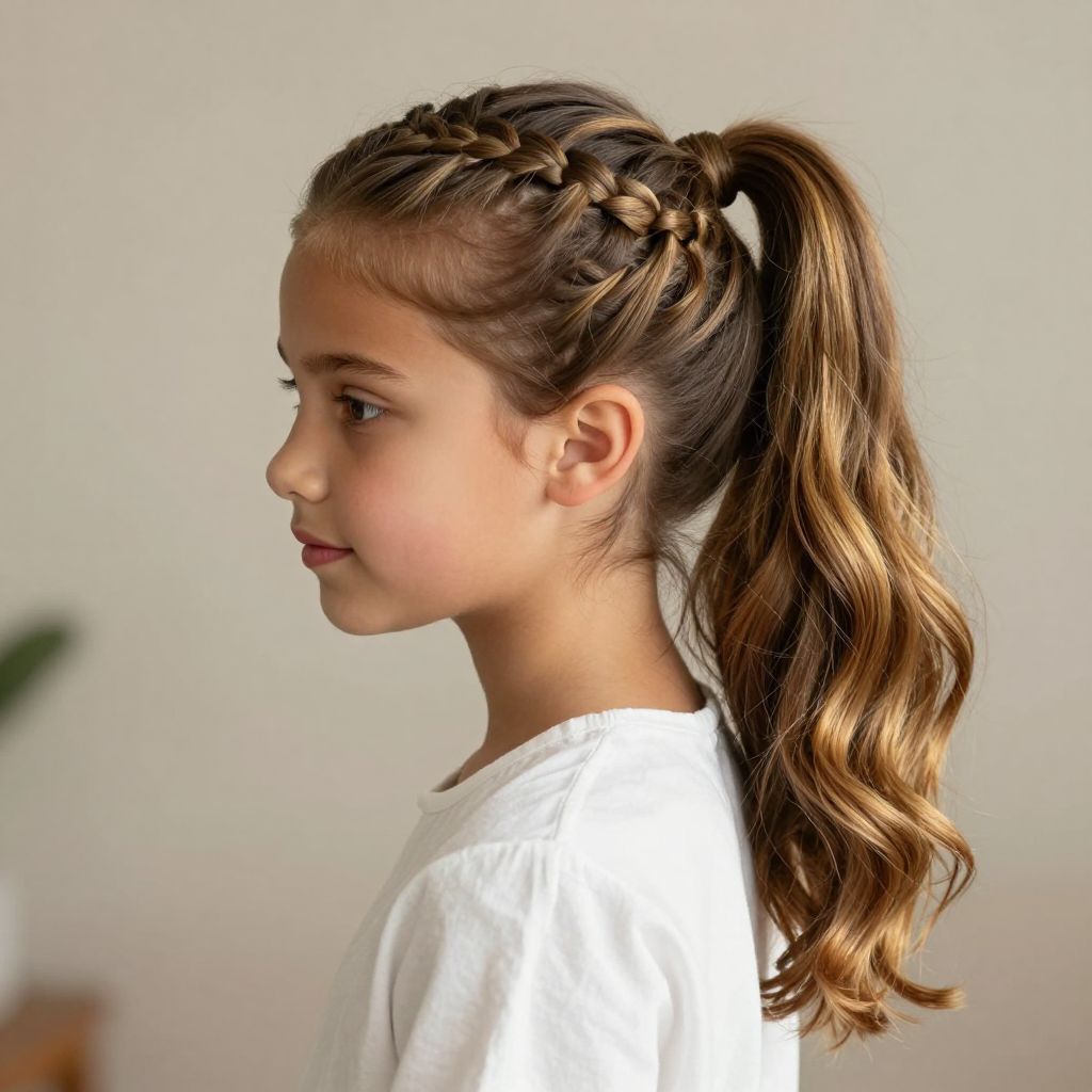 The Classic French Braid Ponytail