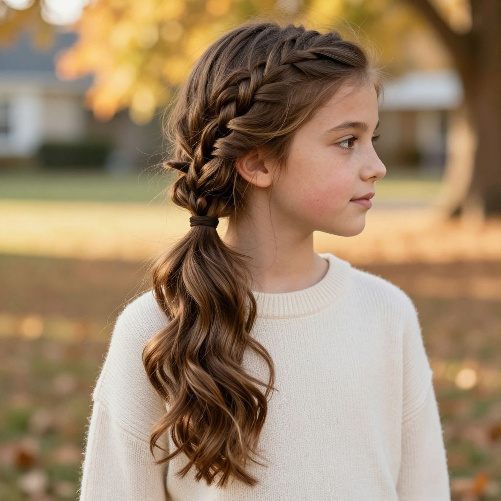 The Messy Side Braid Ponytail