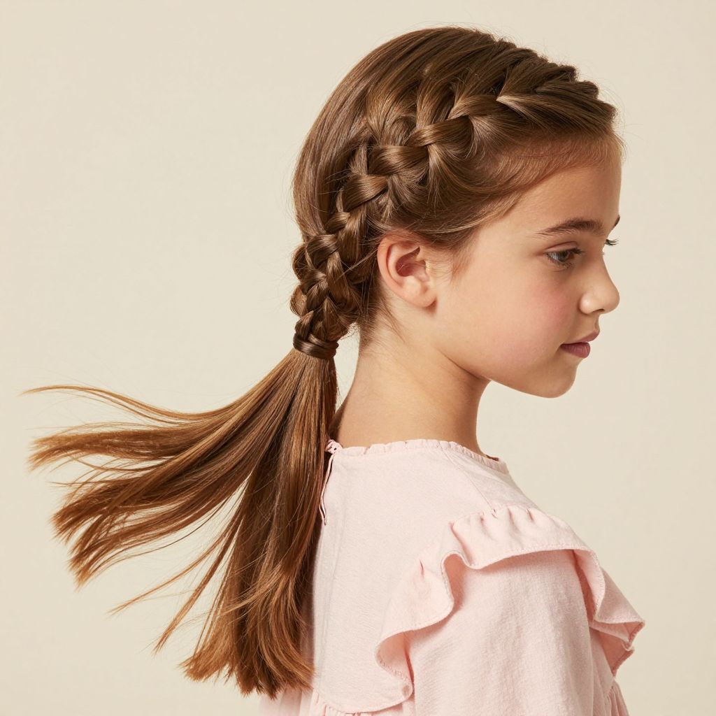 The Side Swept Fishtail Braid Ponytail