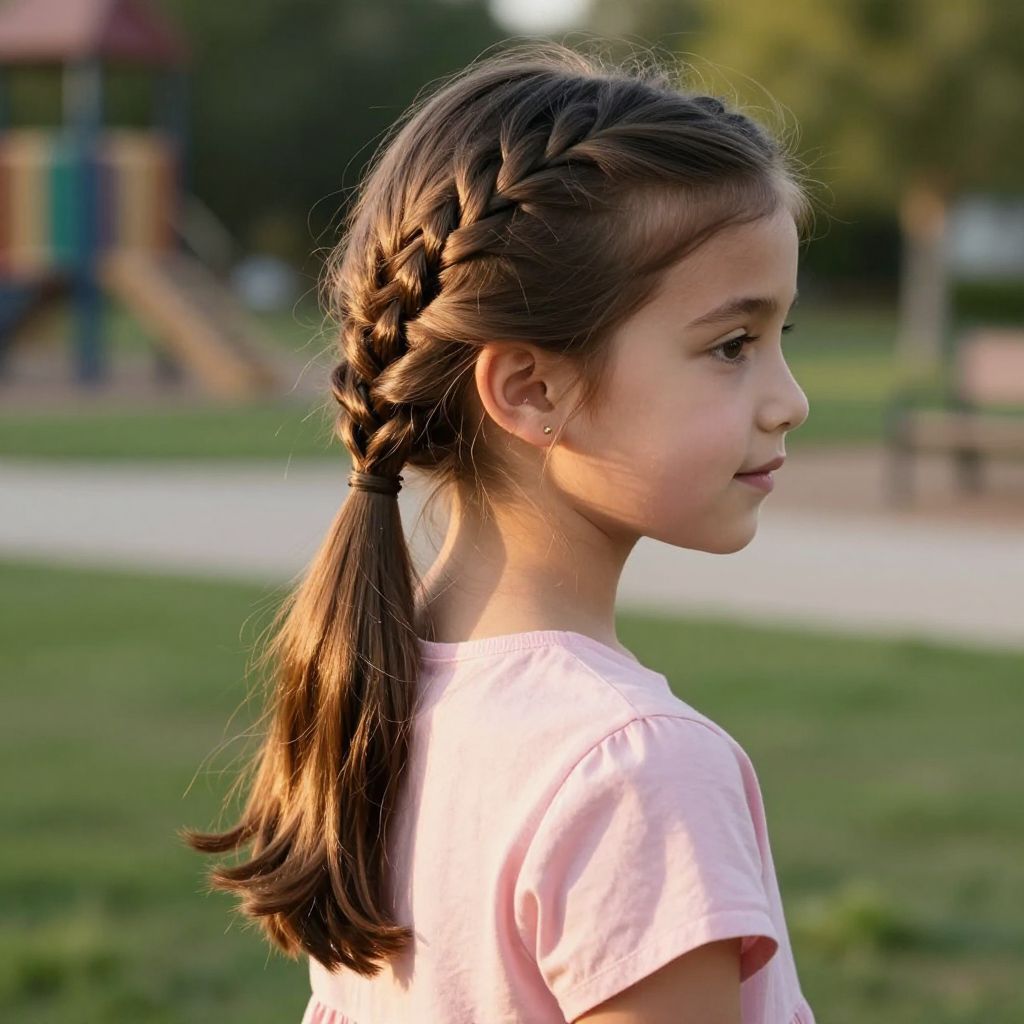The Side Rope Braid Ponytail