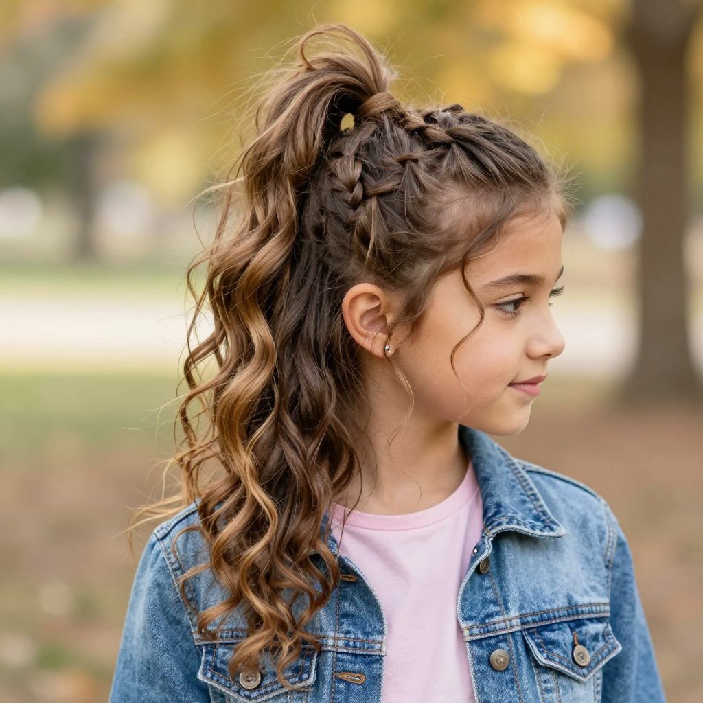 The Messy Braid Topknot Ponytail