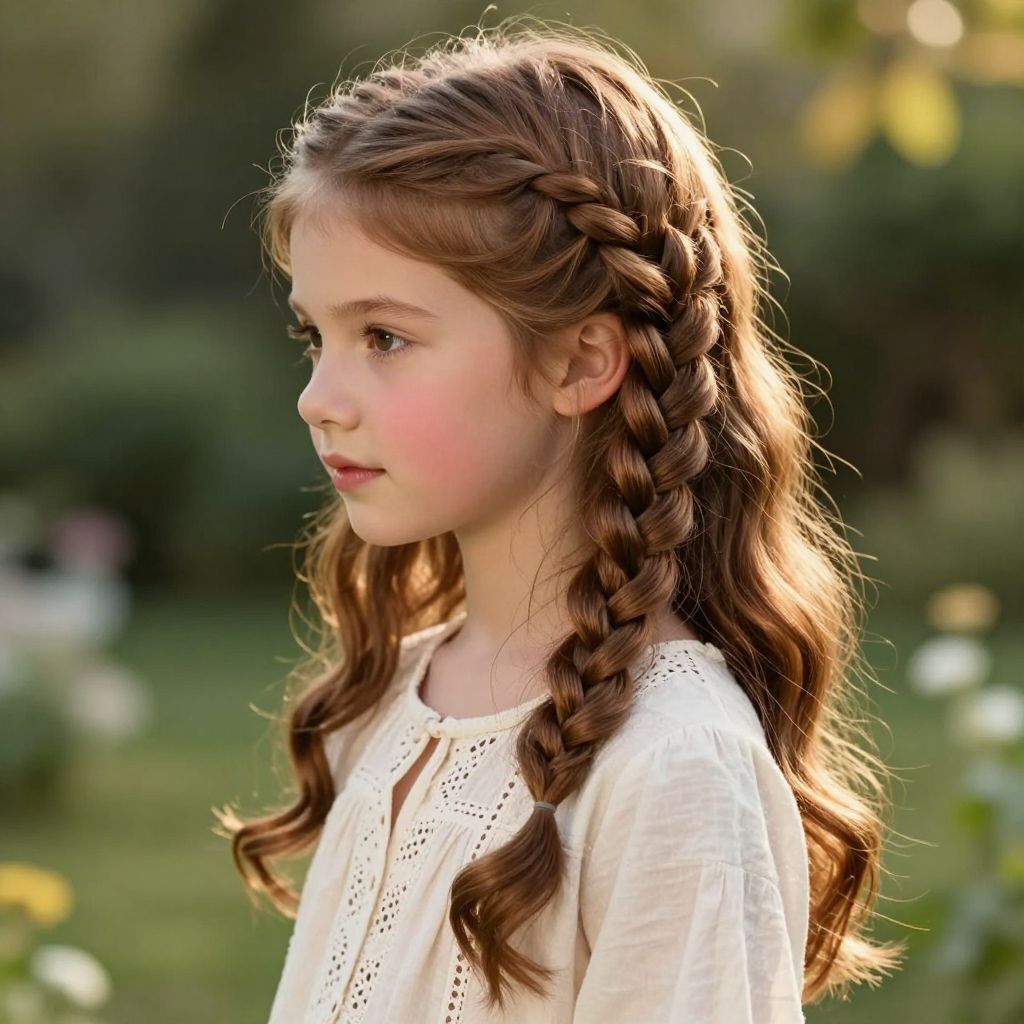 Side Swept Fishtail Braid