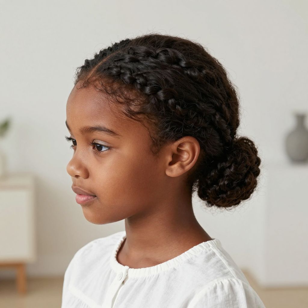 Low Bun with Baby Hair Styling