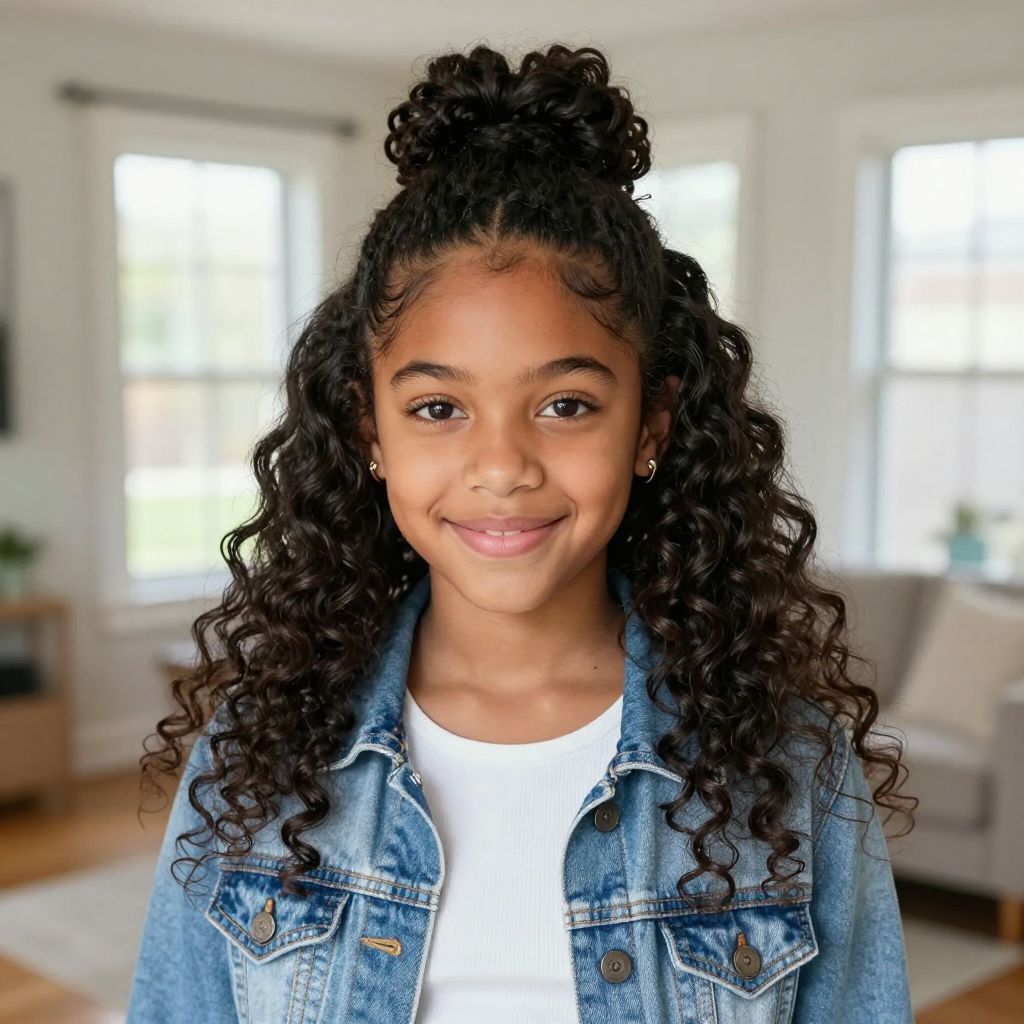 Half-Up Twisted Bun