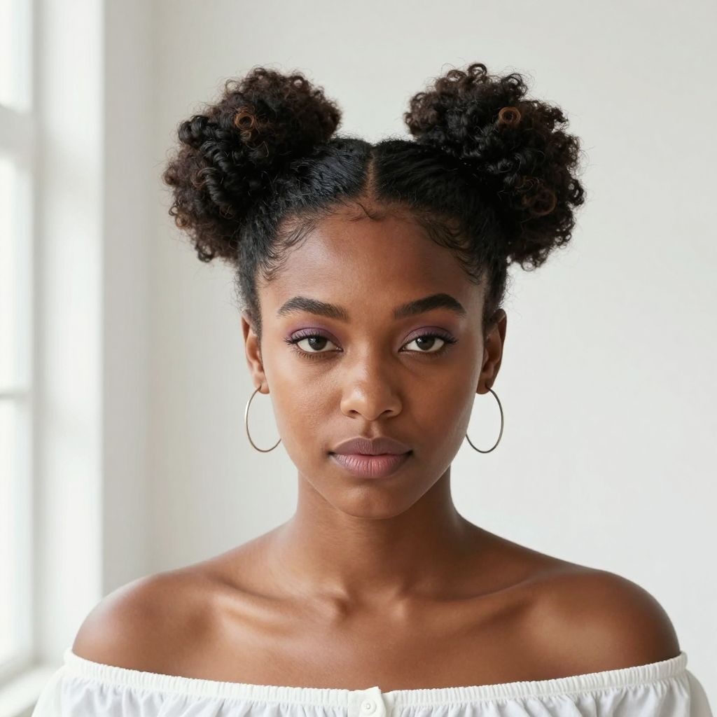 Kinky Twist Space Buns