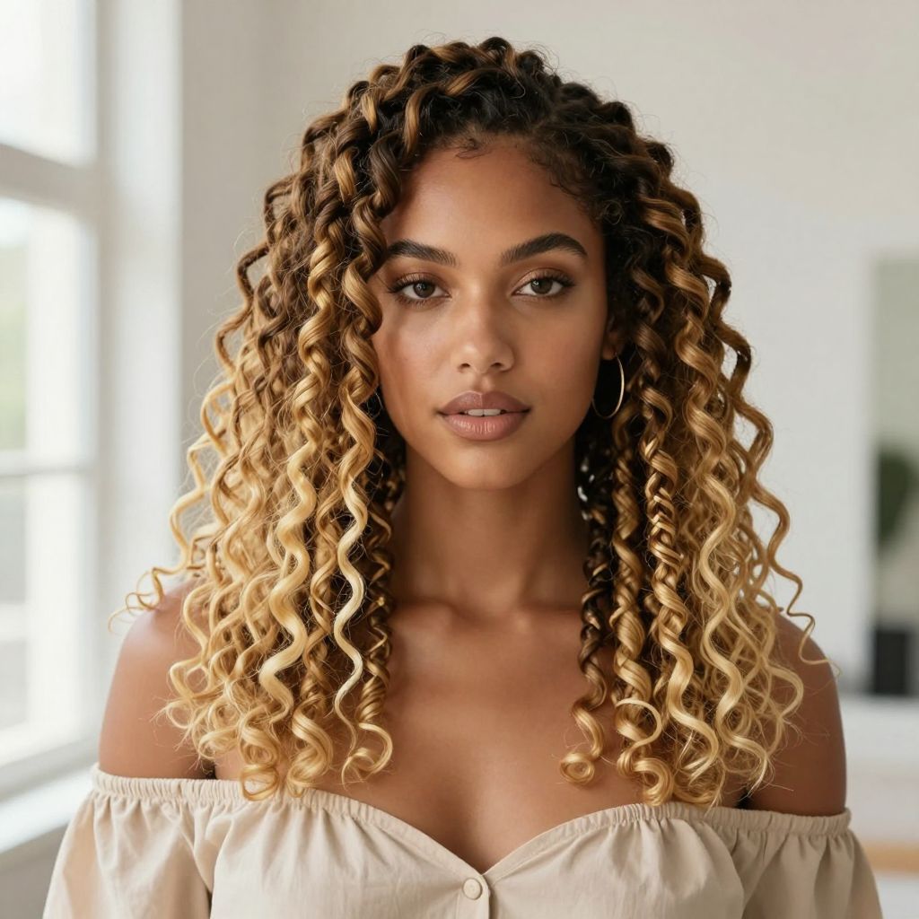 Blonde Ombre Kinky Twists
