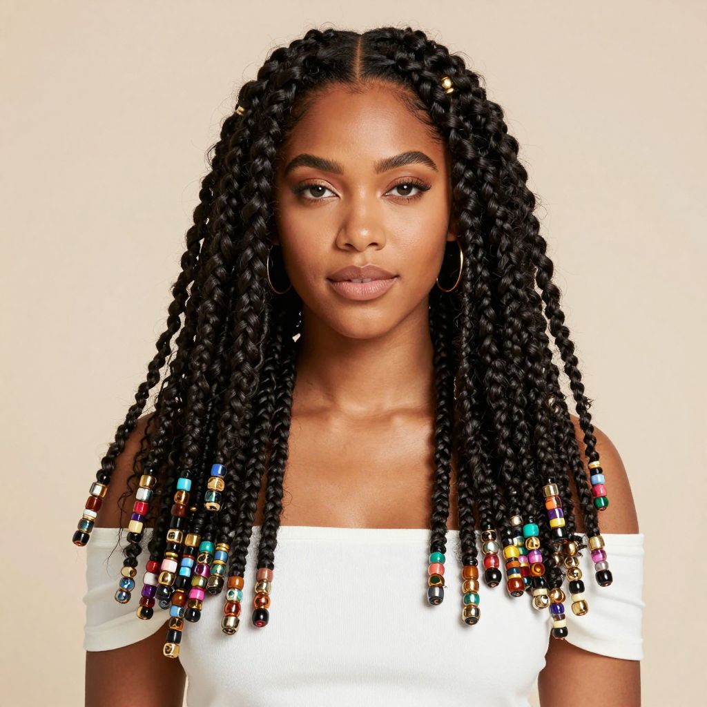 Kinky Twists with Beaded Ends