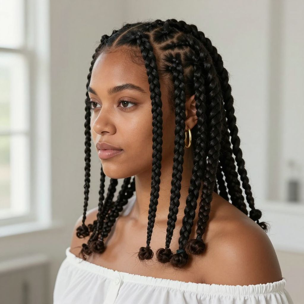 Knotted Knotless Braids