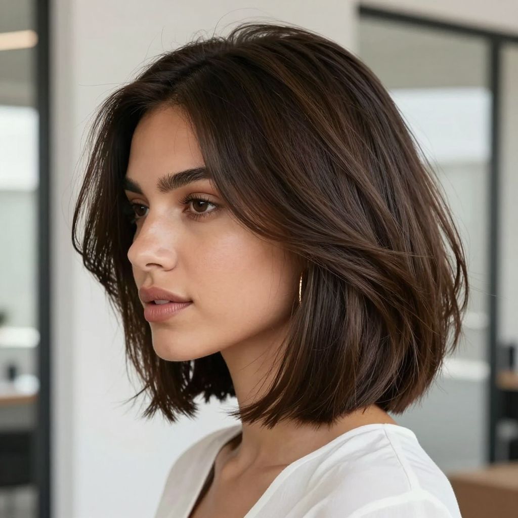 Textured Bob with Layered Ends