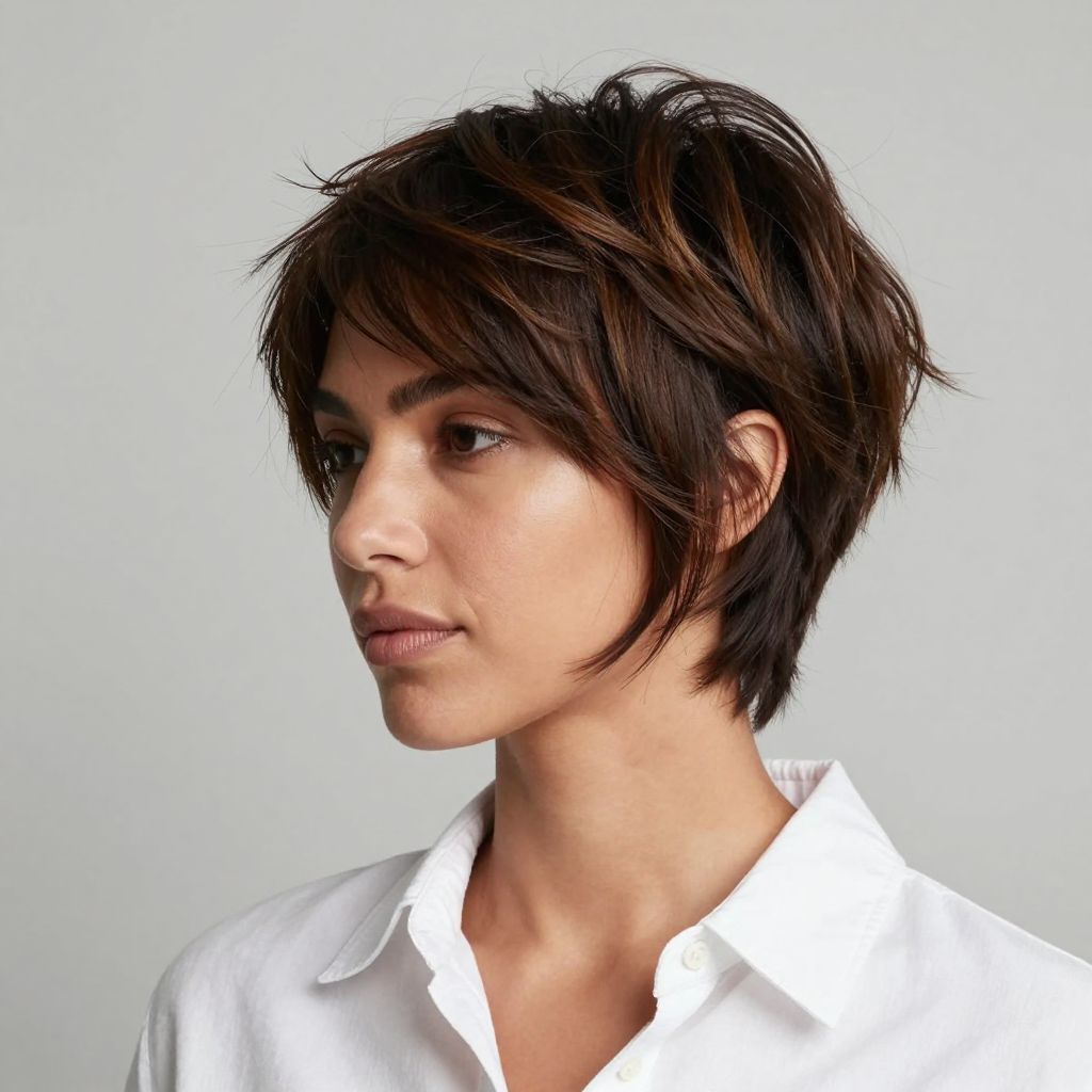 The Natural Pixie with Textured Edges