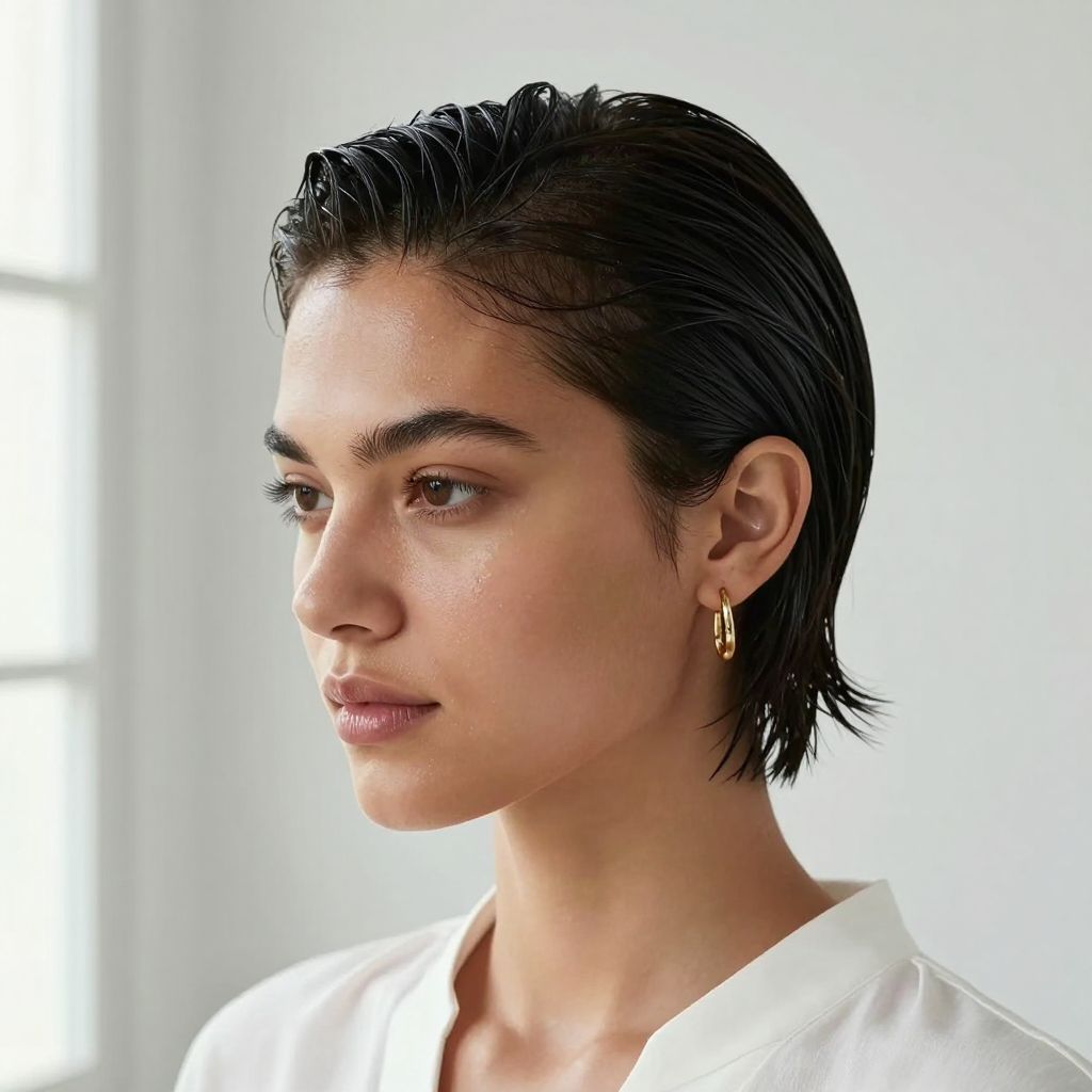 Wet Look Short Cut
