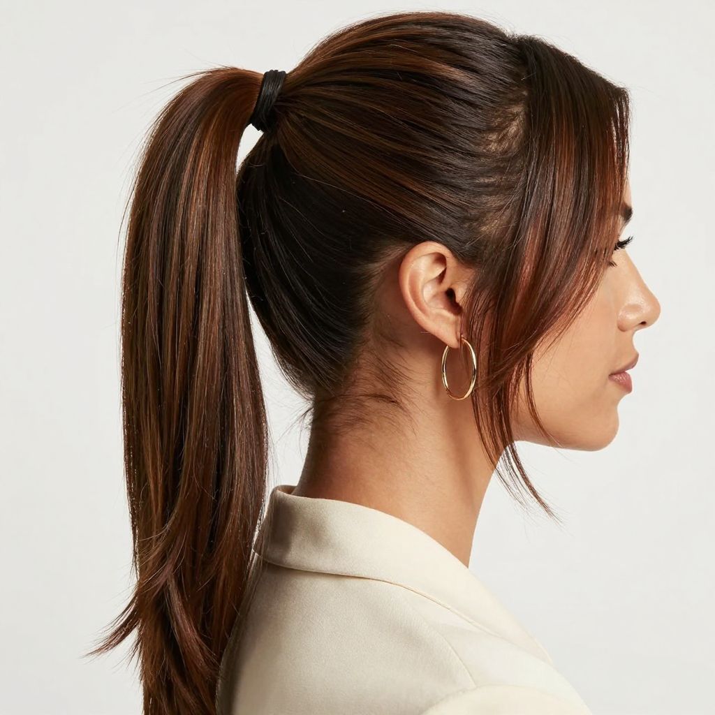 Braided Low Ponytail