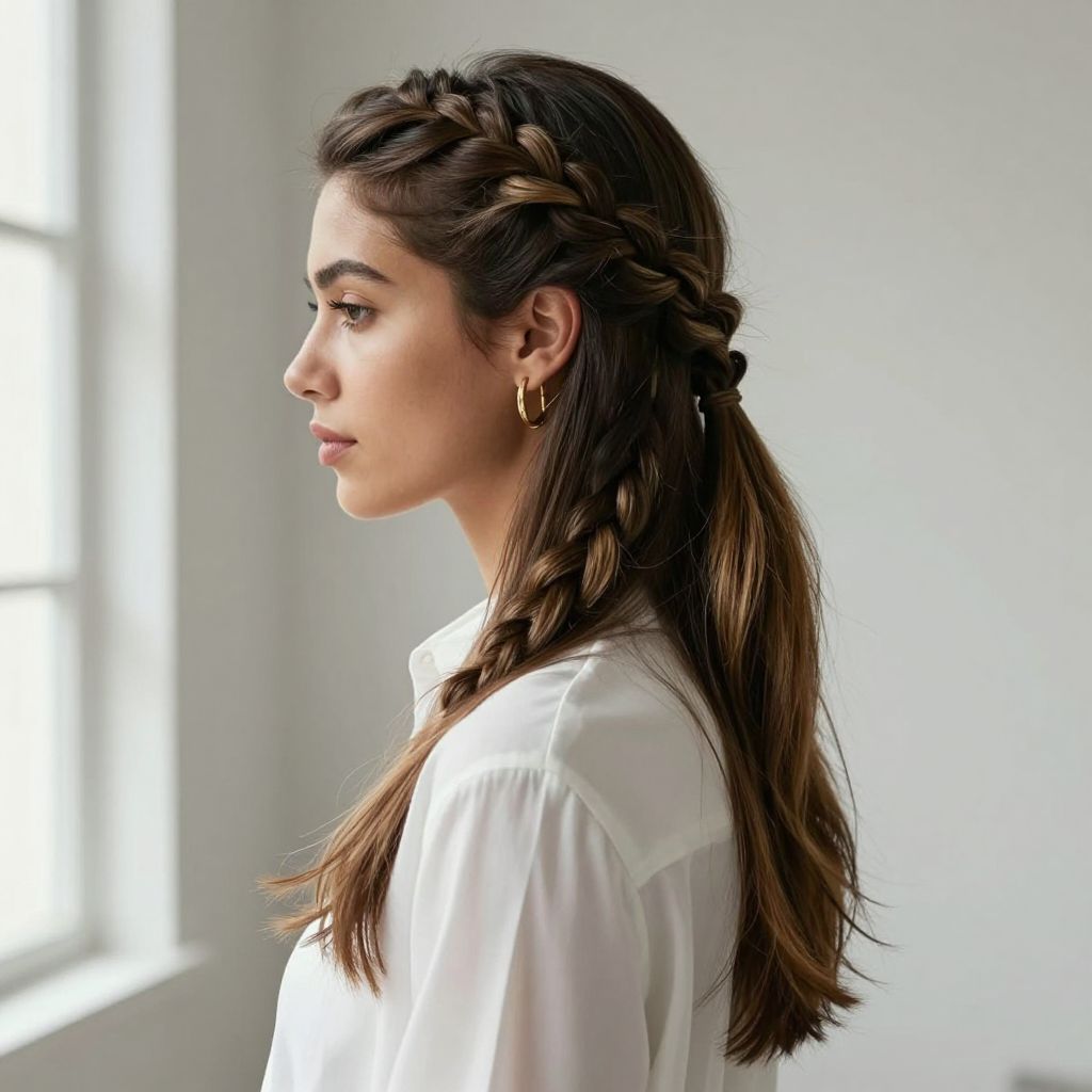 Braided Low Ponytail