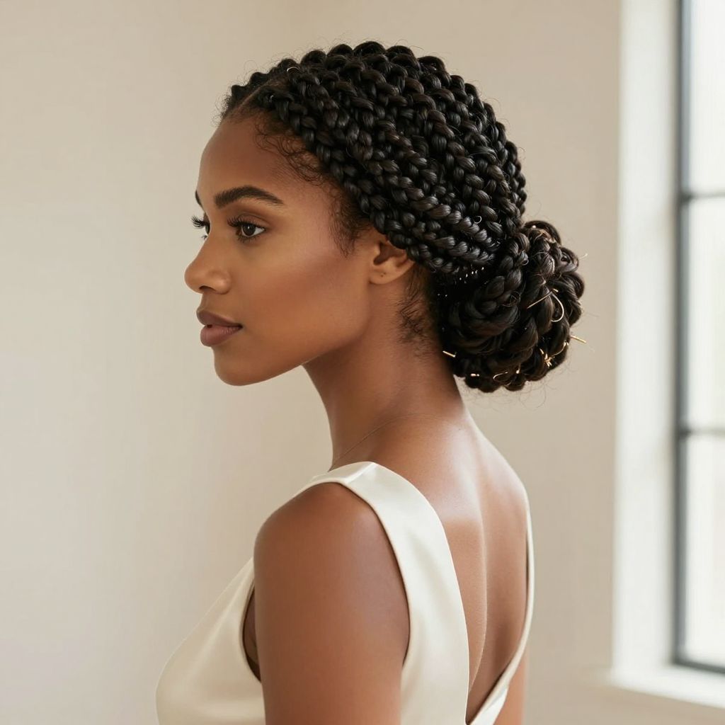 Marley Twists Updo Elegance