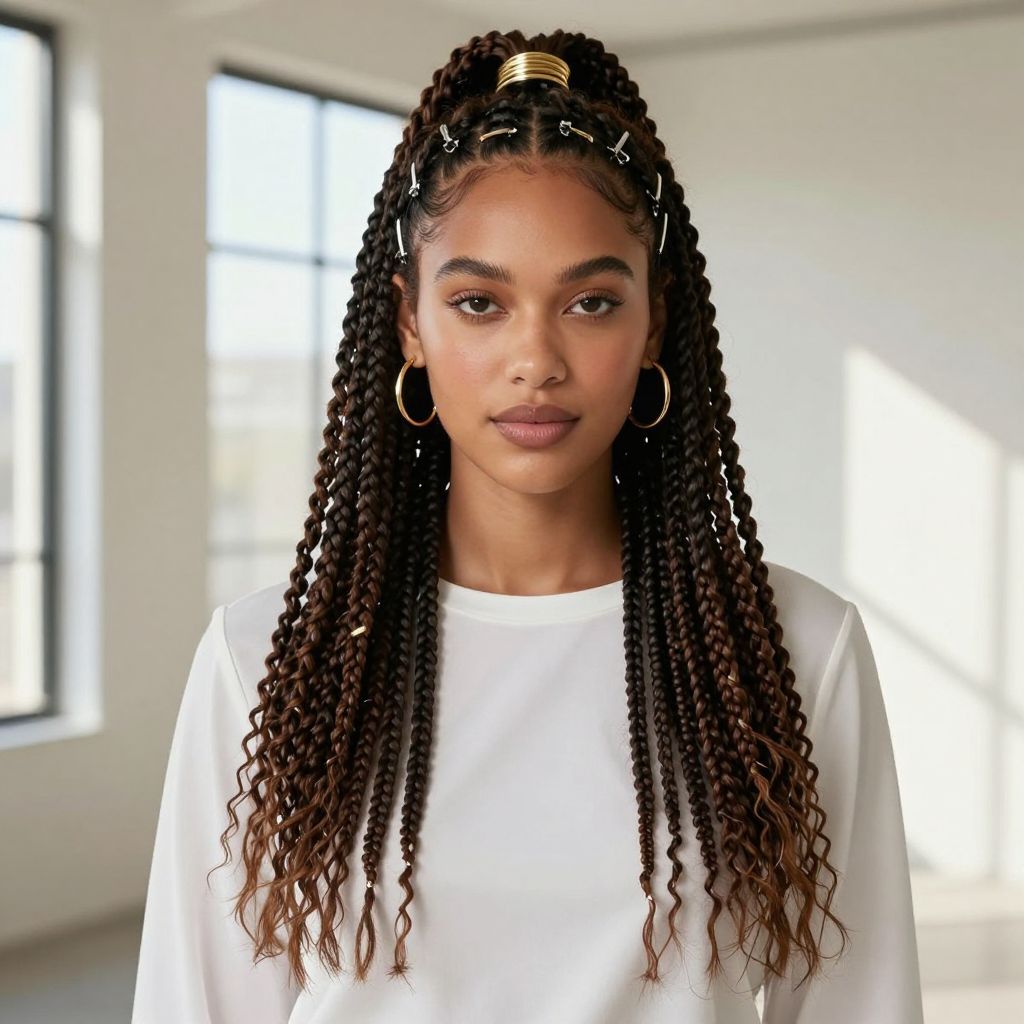 Marley Twists Half Ponytail with Accessories