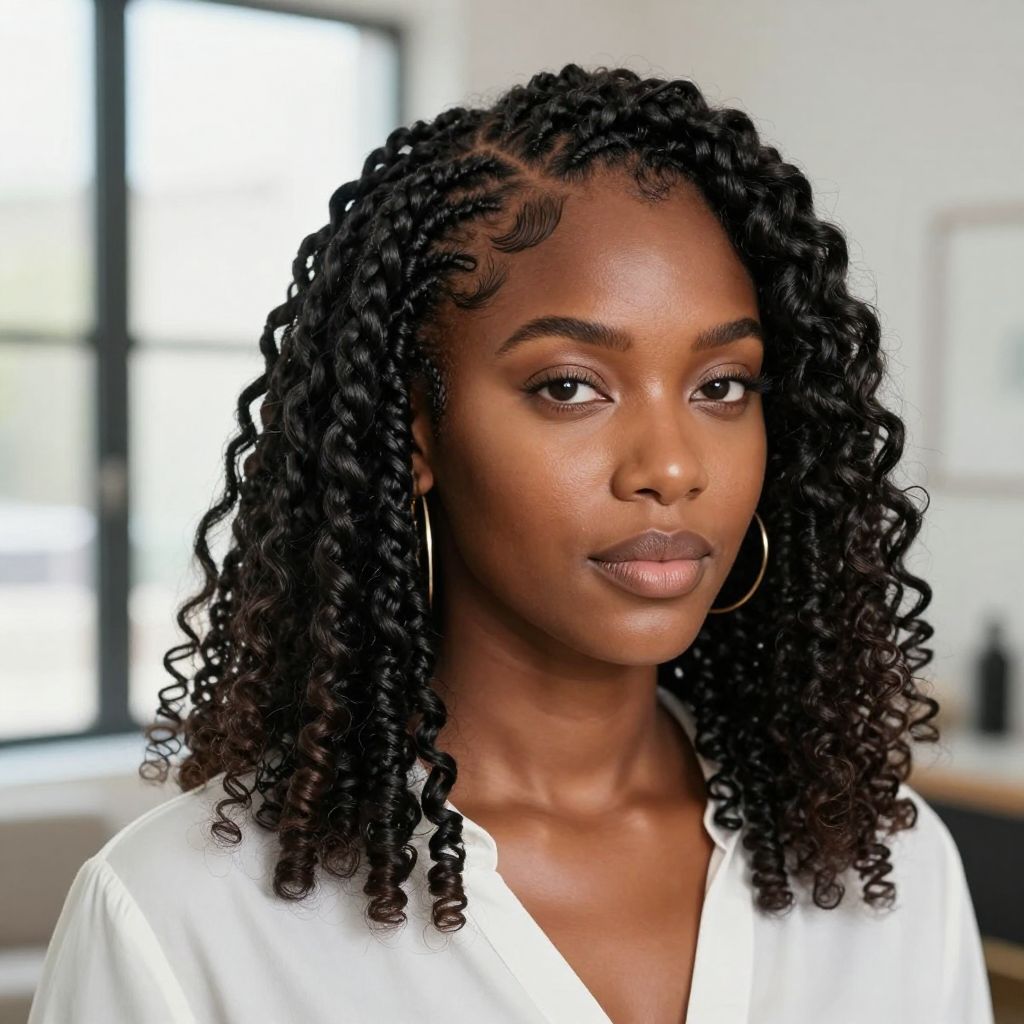 Marley Twists with Baby Hair Detailing