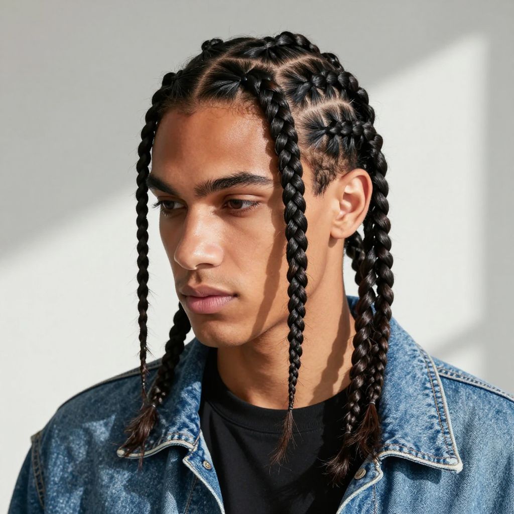 Double French Braids